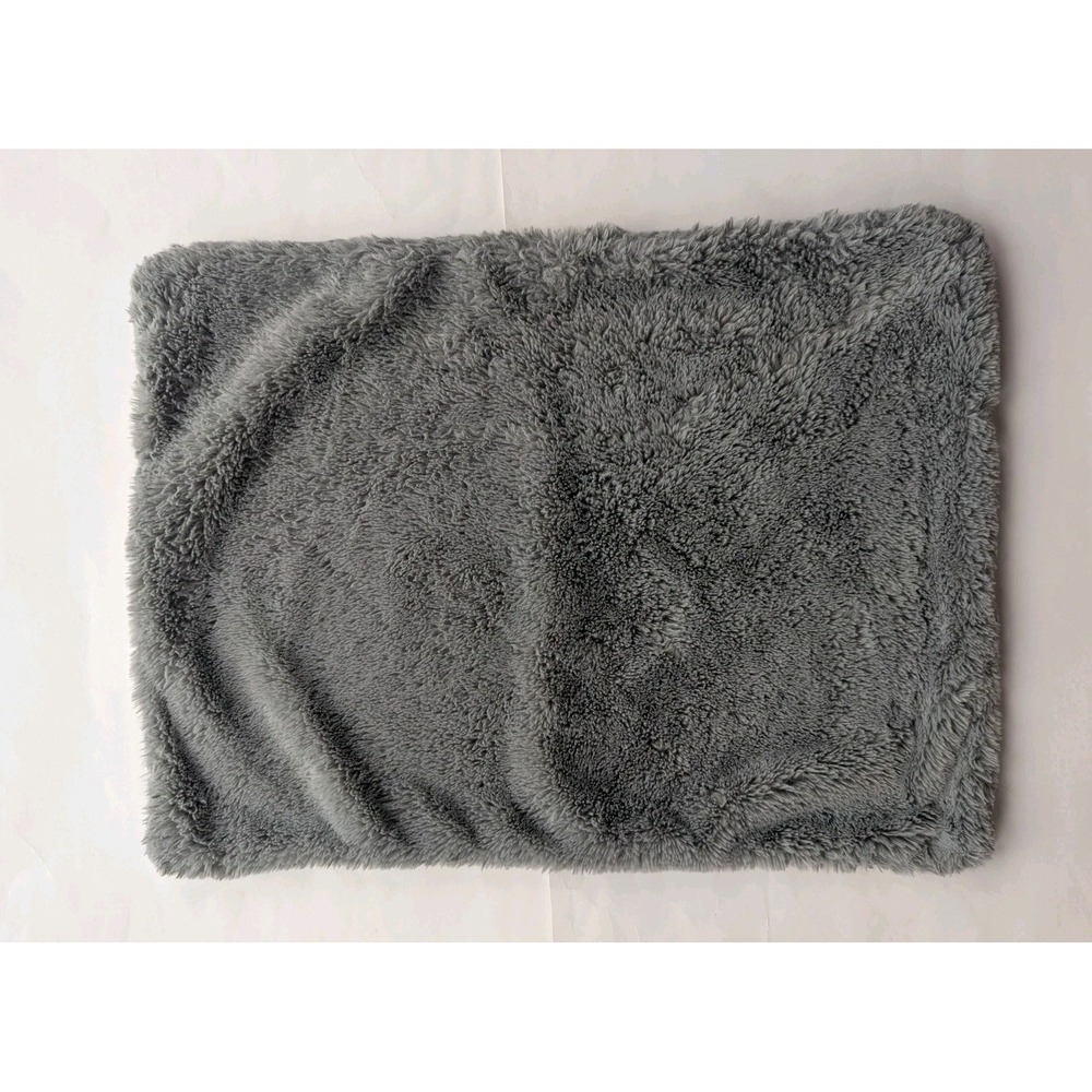 UGG Plush Gray  Faux Fur Pillow Cover 19"Х25" Polyester